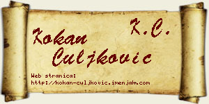 Kokan Čuljković vizit kartica